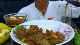 Y Mutton Curry, Huge Y Quail Egg Curry ,Rice, Asrm Eating Mukabang Video
