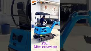 1-4ton mini excavator Free shipping In stock hot sale #shanding #bagger #Excavator Parts #kubota