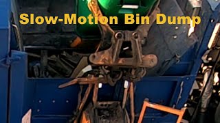 12/26/2022 Garbage Truck Weekly Slow Motion Bin Dump 1/3 speed #garbagetruck #slow motion #zoomed