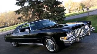 1973 Triple Black Eldorado.  supersportmotors.com (Super Sport Feature #46) SOLD !!!
