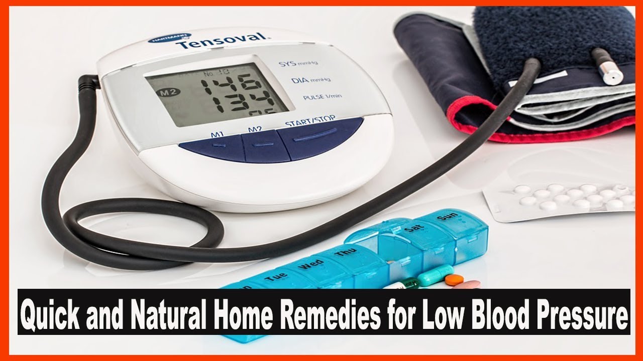 Quick and Natural Home Remedies for Low Blood Pressure YouTube