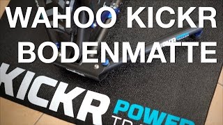 Wahoo Kickr Bodenmatte für Rollentrainer, Heimtrainer