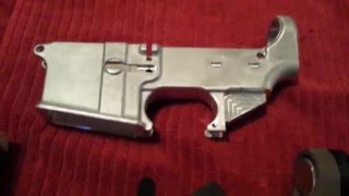 1 7 16 Walmart stingers and some 80% lowers.Blitzkrrieg tactical