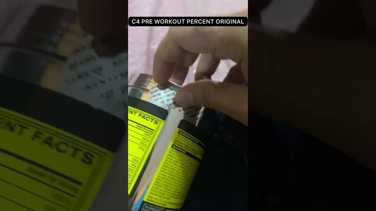 C4 PRE WORKOUT PERCENT ORlGlNAL Unboxing 