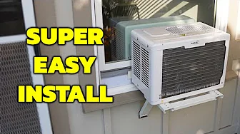 Window Air Conditioner Installation With No Drilling Holes