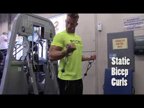 Static Cable Bicep Curls