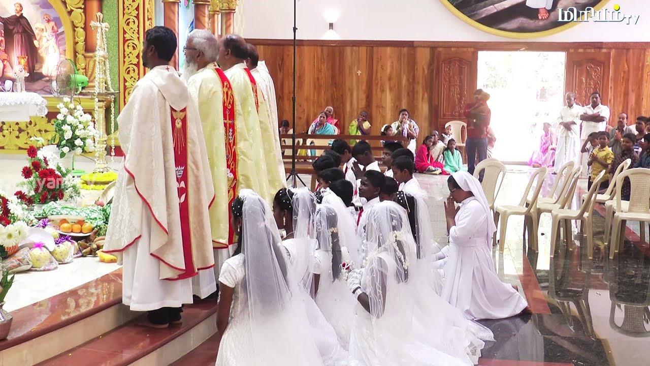 Alanchy St Xavier Church Festival 3rd Day  Kottar Diocese  First Holy Communion Mass  Miriyam TV