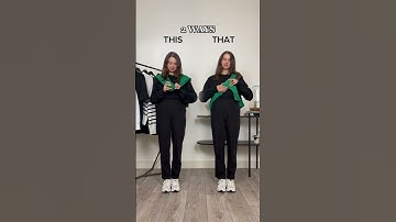 Thumbnail of 😱 Try This 2 Best Ways To Tie Hoodie in Just 10 Seconds. #shorts
