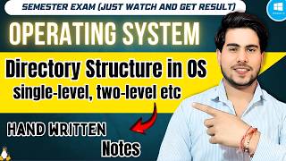 Directory Structure in Operating System (OS) | Single Level, Two Level, Tree, Acyclic structure