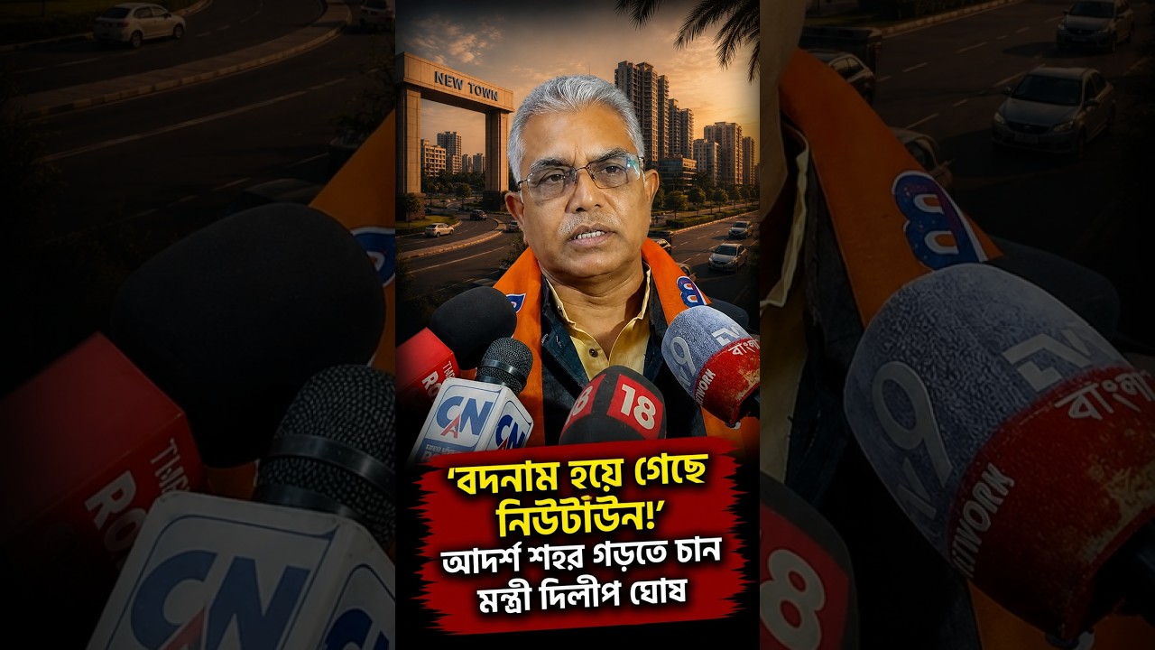 'বদনাম হয়ে গেছে নিউটাউন!' আদর্শ শহর গড়তে চান মন্ত্রী দিলীপ ঘোষ
