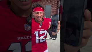 We made our lockscreen a picture of Avieon & A.J. and asked them to make a video for us 🤣 #nfl