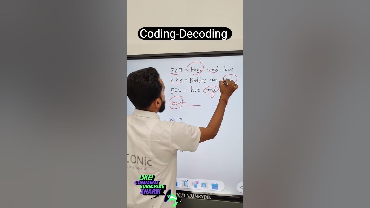 Coding decoding tricks youtube