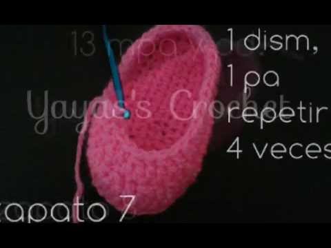 Como hacer un zapato básico a crochet - YouTube
