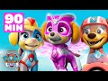 Paw patrol mighty pups to the rescue w skye  liberty  90 minute compilation  shimmer and shine