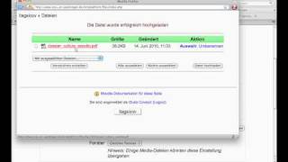 Moodle Tutorial 5: Datei hochladen und verlinken