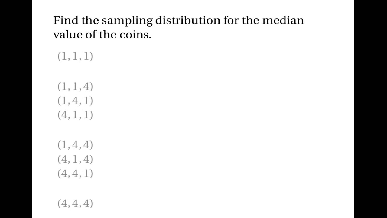 ⁣The Sampling Distribution of a Statistic