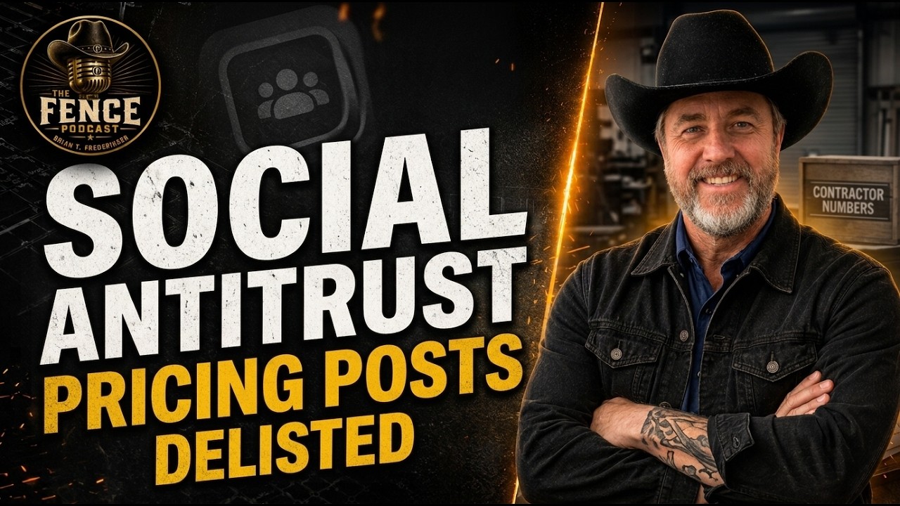 Why We Delete Pricing Posts: Antitrust Law and What Every Fence Contractor Needs to Know