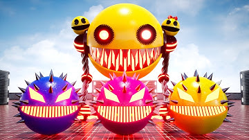 Pacman & Ms.Pacman vs Robot Monsters