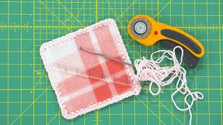 Crochet Around Fleece Using a Skip Wheel