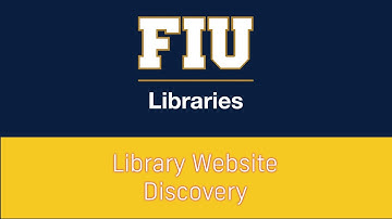 FIU Libraries: Discovery