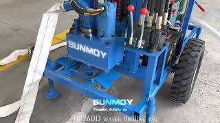 SUNMOY HF260D pequeña máquina perforadora de pozos de agua