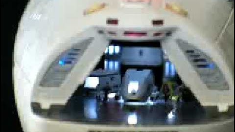 Shuttle bay of 1/350 scale USS ENTERPRISE Refit built by us here at TrekModeler.com