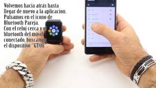 Tutorial Smartwatch GT08: conectar con Android y activar notificaciones -  YouTube