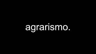agrarismo