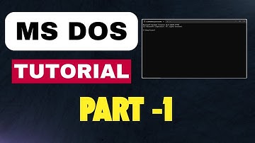 MS-DOS Tutorial Part 1 | Why Use DOS, Time & Date Command, Create & Rename Files, DIR & Del Commands