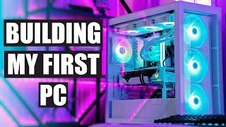 Building My First Gaming PC 🤍| White Aesthetic | RTX 4070 Ti Super + Ryzen 7800X3D