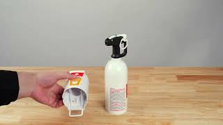 Watch the product video for How to Remove the Cap from a First Alert KITCHEN5 Fire Extinguisher