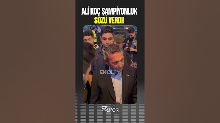 ALİ KOÇ TARAFTARA ŞAMPİYONLUK SÖZÜNÜ VERDİ
