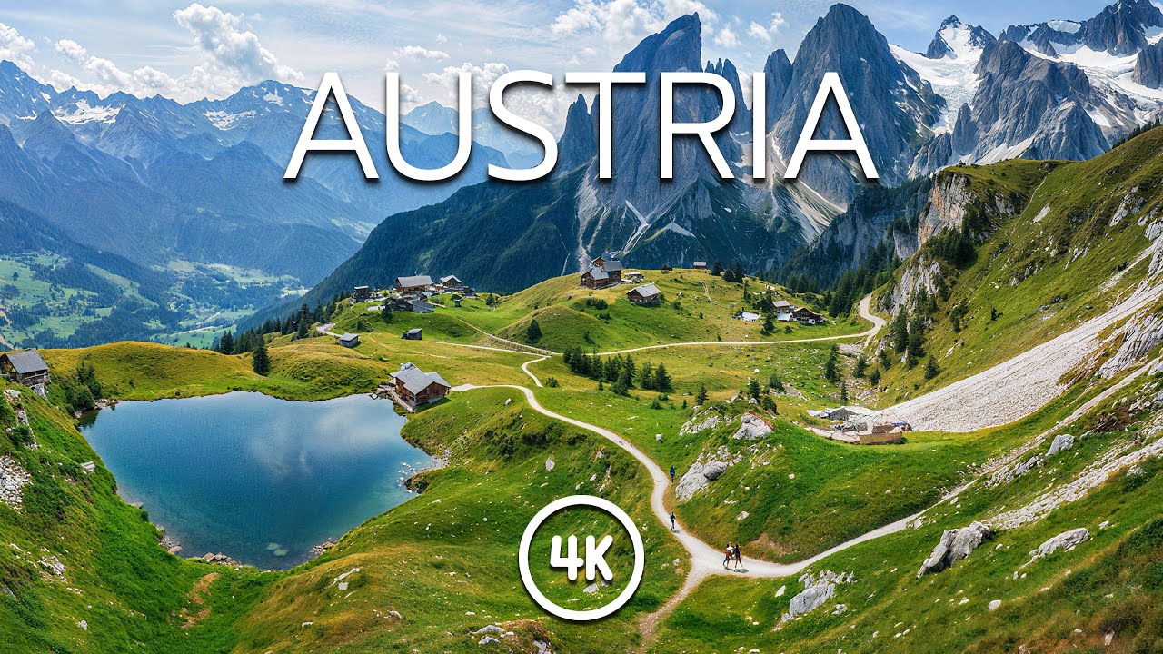 AUSTRIA 4K – Discover the Wonder of Alpine Serenity with Relaxing Piano Music