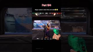 Sage custom voice lines are wild 😂😂 #valorant #valorantclips
