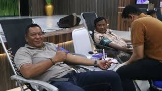 Donor Darah Serentak Polda Aceh dalam rangka Hari Jadi Humas Polri Ke-74 tahun 2025 