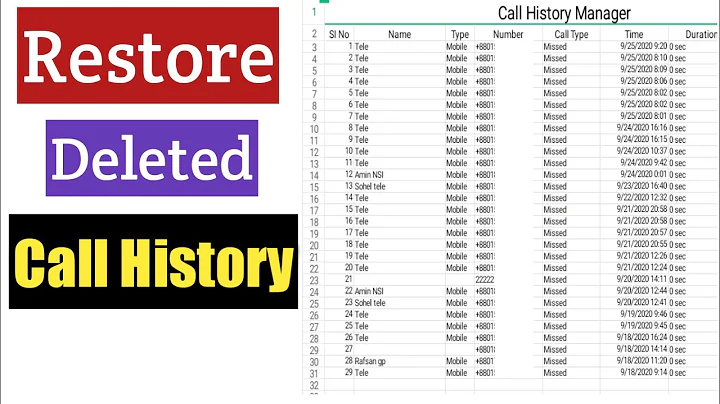 How To Restore Deleted Call History | Recover Call Logs History