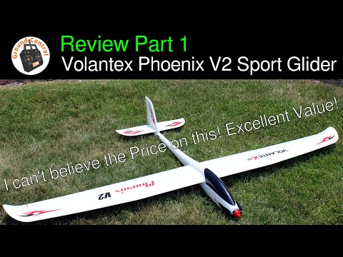 Volantex Phoenix V2 2000mm Wingspan Sport Aerobatic Glider PNF - Review Part 1 Info & Test Flight!