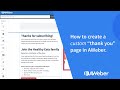 How to create a custom “thank you” page