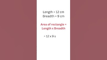 Find the area of a rectangle