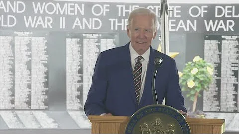 Former President Joe Biden gives first public remarks since cancer announcement