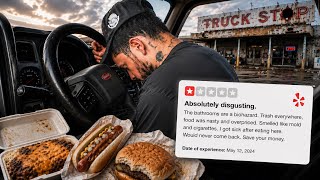 I Ate The Worst Reviewed Truck Stop Foods for 24 Hours *Got Sick*
