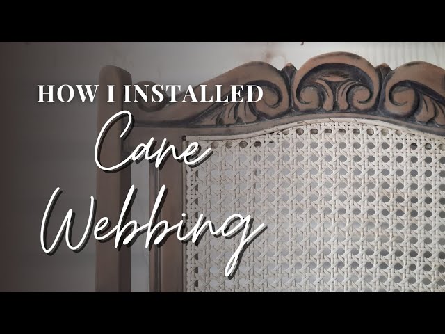 Introduction to Installing Cane Webbing in Furniture 