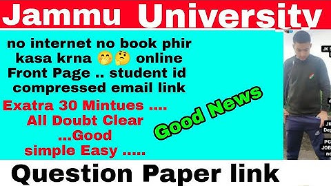 Good News New Instructions  ist 3rd 5th sem // online exam ...check  ✅ Report ...