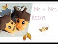 Herbst-FREEBIE ❤︎ Mr &amp; Mrs Acorn  | Stickdatei - Made by Cataffo