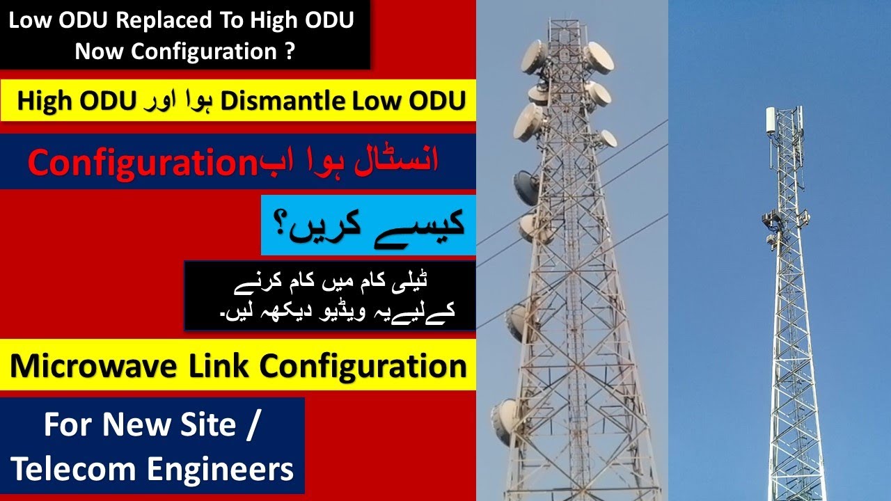 Low ODU Dismantled And High ODU Installed 1+0 Link Configuration