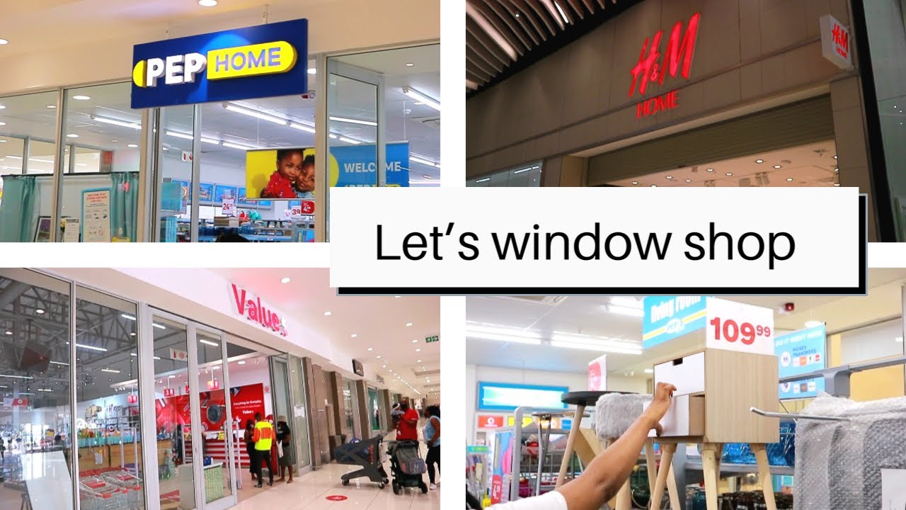 Homeware Window Shop with me PEP Home, Value Co. Mr. Price Home, H&M