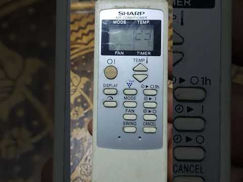شرح ريموت تكييف شارب