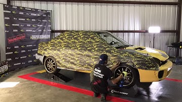 Full wrap Subaru WRX custom printed & laminated mate by @dariobdesign