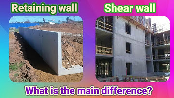 The main difference between retainingwall and shearwall