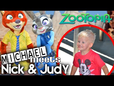 Michael Meets Nick & Judy from ZOOTOPIA!!